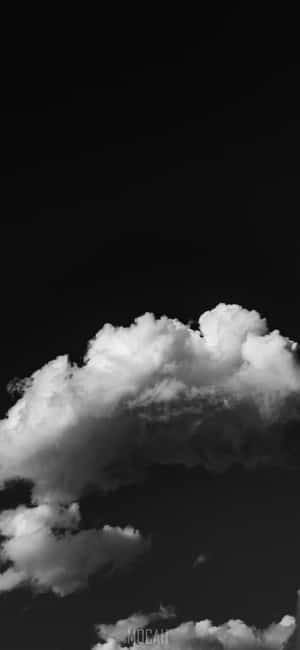 Wit Wolk Agtergrond — iPhone 12 mini Muurpapier