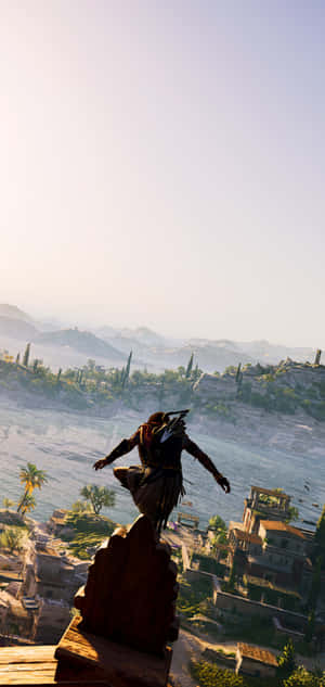 Android Assassin's Creed Odyssey-agtergrond — Huawei Pura 90 Muurpapier