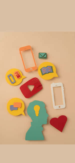 iPhone X Sosiale Agtergrond — Redmi 15C Muurpapier