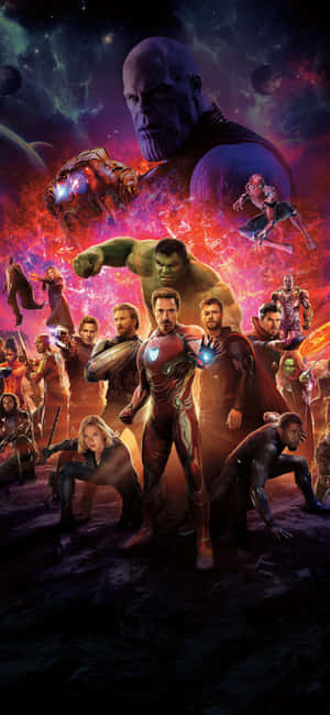 Iphone Xs Marvel's Avengers Agtergrond — iPhone 16e Muurpapier