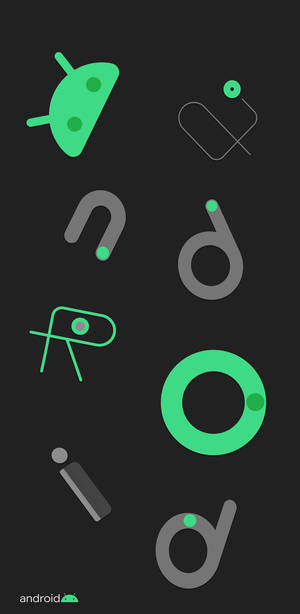 1080x2212 Android 10 Plakpapier. Pixel 4 Uitgelekte Plakpapier