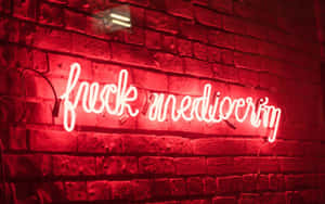 Neon Rooi Estetika — Neon Rooi Estetiek Muurpapier