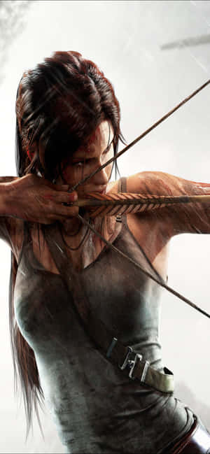 Iphone Xs Max Rise Of The Tomb Raider Agtergrond — iPhone 17e Muurpapier