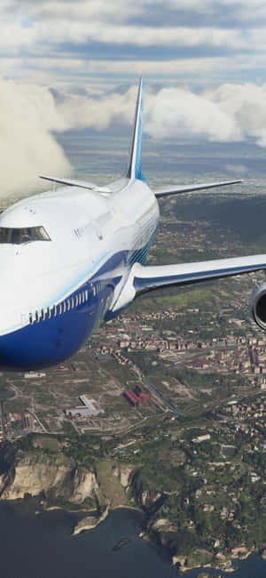 Iphone Xs Microsoft Flight Simulator Agtergrond — Pixel 8 Pro Muurpapier