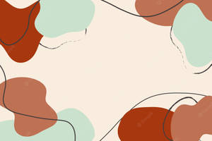 Pastel Abstrak — Beige bruin estetiese GIF Muurpapier