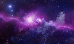 Verken die wonders van Purple Galaxy — Pers sterrestelsel Muurpapier