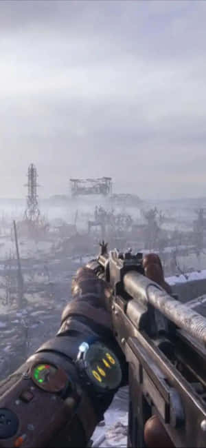 Iphone X Metro Exodus Agtergrond — Samsung Galaxy S20 Muurpapier