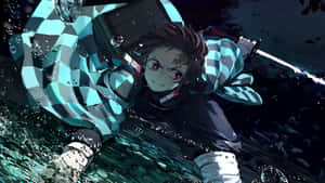 Demon Slayer 4K prente — Demon slayer tanjiro Muurpapier