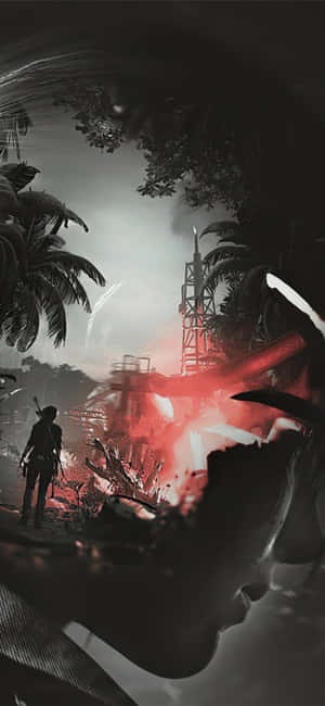 iPhone X Shadow Of The Tomb Raider Agtergrond — Vivo T4 Pro Muurpapier