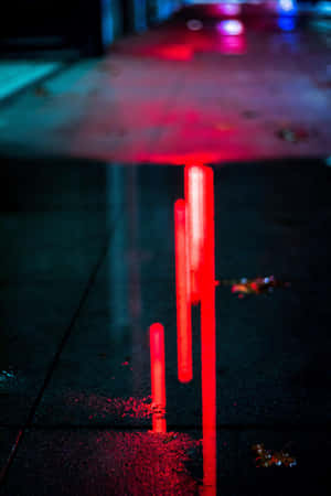 Neon City agtergrond — Xiaomi Pad 8 Muurpapier