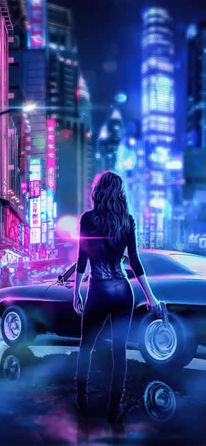 Japanese Neon — Vivo V70 Muurpapier