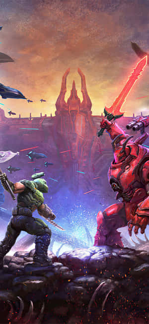 Doom Eternal iPhone — Galaxy Note Muurpapier