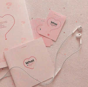 Pastel Pink Aesthetic prente — Pastel pienk estetika Muurpapier