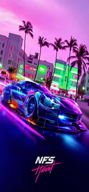 iPhone Xs Need For Speed Heat Agtergrond — Infinix Hot 70 Muurpapier