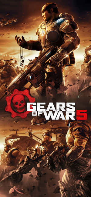 Iphone Xs Gears Of War 5 Agtergrond — iPhone 14 Pro Muurpapier