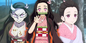 Verskillende Lewensfases van Nezuko van Demon Slayer — Demon Slayer Nezuko Muurpapier