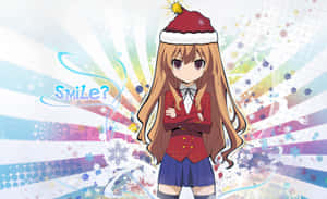 Anime Kersfees-agtergrond — Anime kersfees Muurpapier