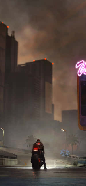 Pixel 3xl Cyberpunk 2077 Agtergrond — Honor X70 Refresh Muurpapier