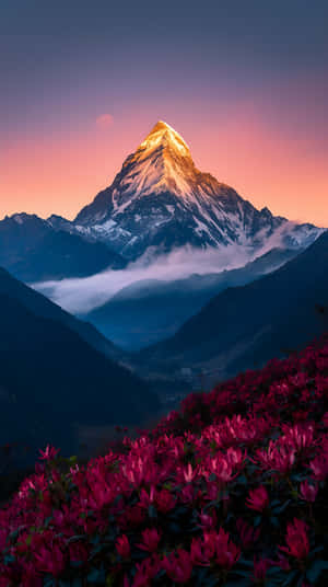 Pienk,Rustig,Agtergrond,Goue,Pragtig,Majestueus,Wolke,Vallei,Sonsopkoms,Sonsopkoms Natuur,Pienk Blomme,Blomme,Natuur,Landskap,Sonsondergang,Sonsondergang Estetiek,Berg,Berg Estetiek,Berg Landskap,Natuur 4k — Natuur Muurpapier