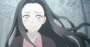Verwoestende Beeld van Demon Slayer Nezuko — Demon Slayer Nezuko Muurpapier
