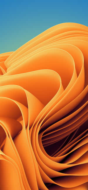 Blou en oranje agtergrond — iPhone 16e Muurpapier