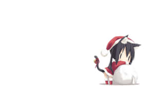 Anime Kersfees agtergrond — Anime kersfees Muurpapier