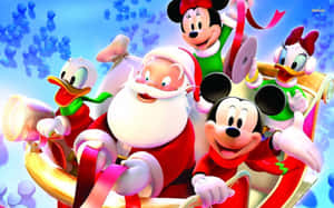 Vier die Magie van Disney hierdie Kersfees — Disney kersfees Muurpapier