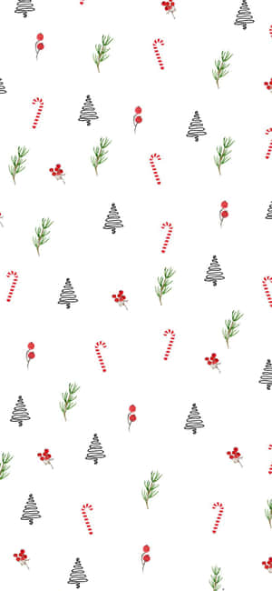 Eenvoudige Kersfees Agtergrond — Galaxy S26 Muurpapier