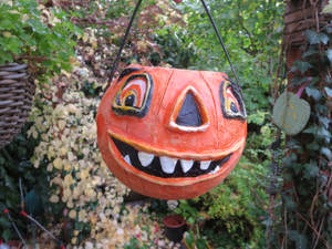 Vintage Halloween-pompoen