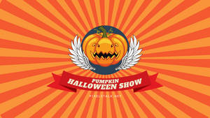 Vintage Halloween-vertoning Pampoen