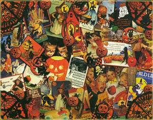 Vintage Halloween-plakkaat