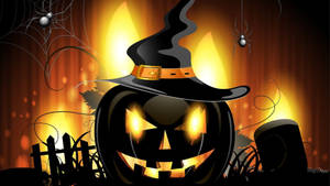 Vintage Halloween Swart Pampoen Lantern