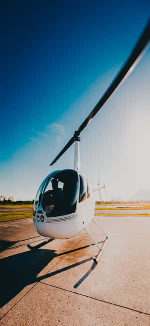 iPhone Xs-helikopter-agtergrond — Galaxy A56 Muurpapier