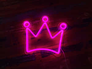 Neonpienk-estetika prente — Neon pienk esteties Muurpapier