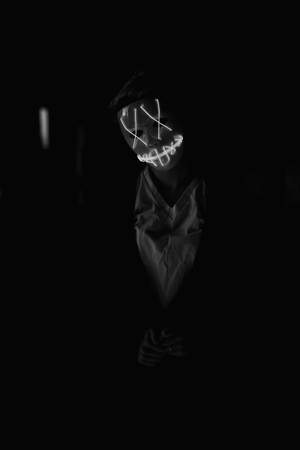 Pragtige HD muurpapier van purge-masker met swart estetika