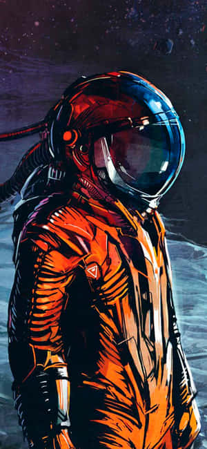 Astronaut iPhone — iPhone 15 Plus Muurpapier