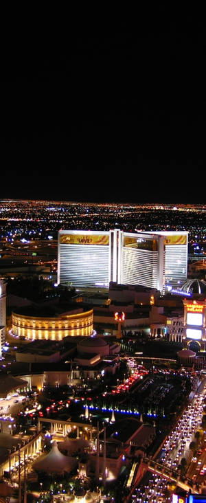 Voëlvlug Las Vegas Nag — Galaxy Z Vou 6 Muurpapier