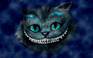 Cheshire Cat prente — Halloween kitty estetiese Muurpapier