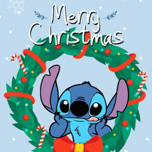Vrolike Disney Kersfees — Disney kersfees Muurpapier