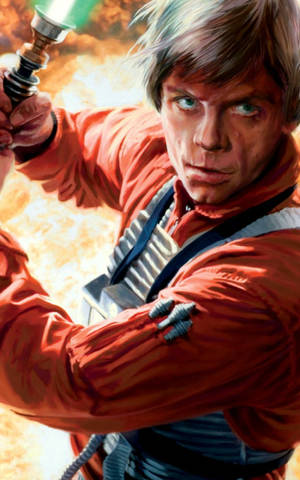 Vurige Luke Skywalker Star Wars Tablets — Xiaomi Pad Mini Muurpapier