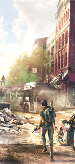 Iphone Xs Max The Division Agtergrond — Xiaomi 18 Pro Max Muurpapier