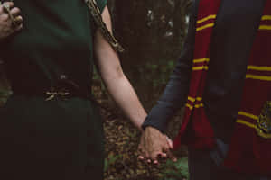 Slytherin-estetika prente — Slytherin estetiek Muurpapier