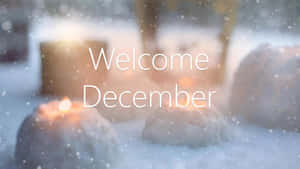 Welkom Desember — Winters Estetika Muurpapier