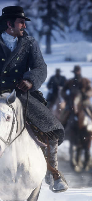 Westelike Cowboy iPhone — POCO F7 Pro Muurpapier