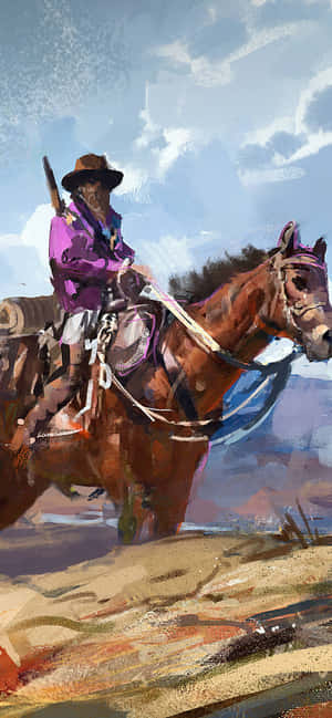 Westelike Cowboy Iphone — POCO F Muurpapier