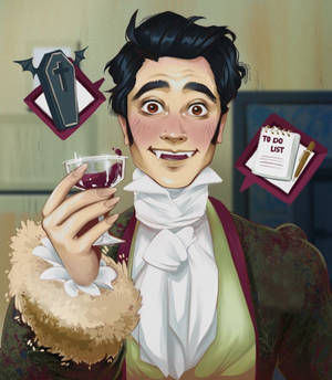 What We Do In The Shadows Wyn agtergrond — Vivo X Fold5 Muurpapier