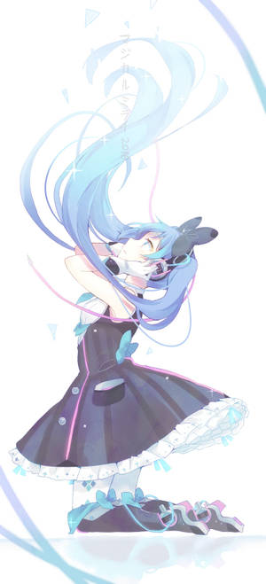 Koel HD anime kuns Hatsune Miku muurpapier — iPhone 12 Muurpapier