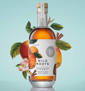 Wild Roots Framboos Geïnfuseerde Vodka Blou Agtergrond — Galaxy Z Flip7 FE Muurpapier