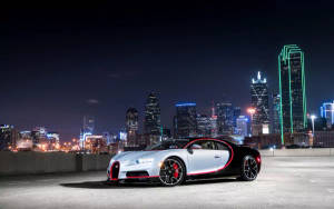 Wit Bugatti Chiron 4k