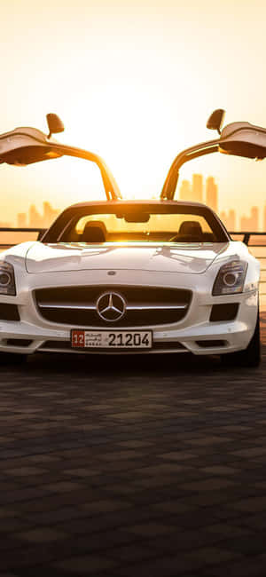 iPhone Xs Mercedes Amg Agtergrond — iPhone Xs Muurpapier
